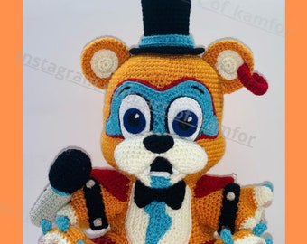 PDF CROCHET PATTERN Glamrock Bear