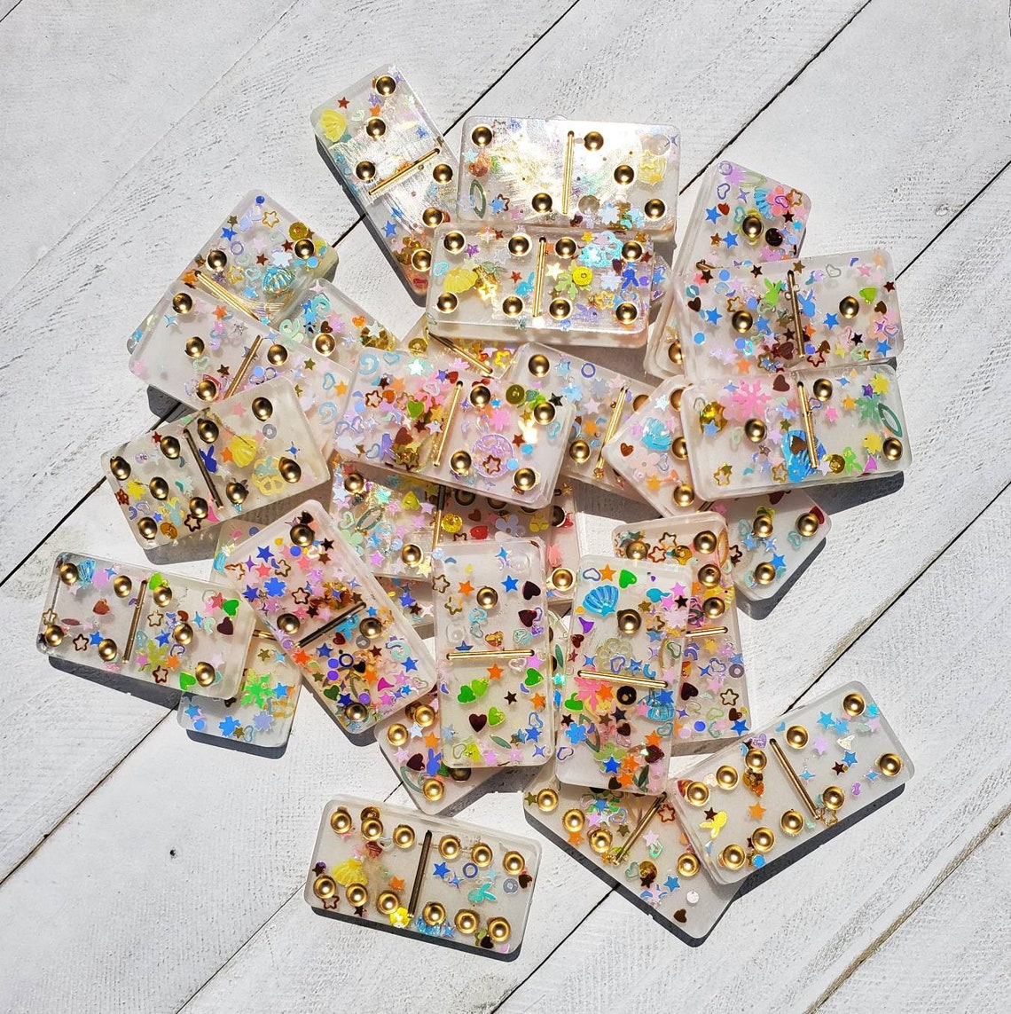 Resin Domino Set Etsy