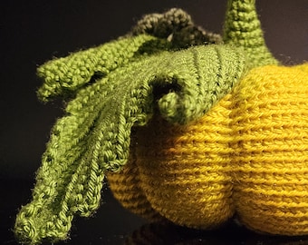Halloween decor, funny crochet pumpkin, fall decor, autumn essentials