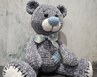 Teddy Bear, Bithday, Valentine's day gift, cute crochet toy.