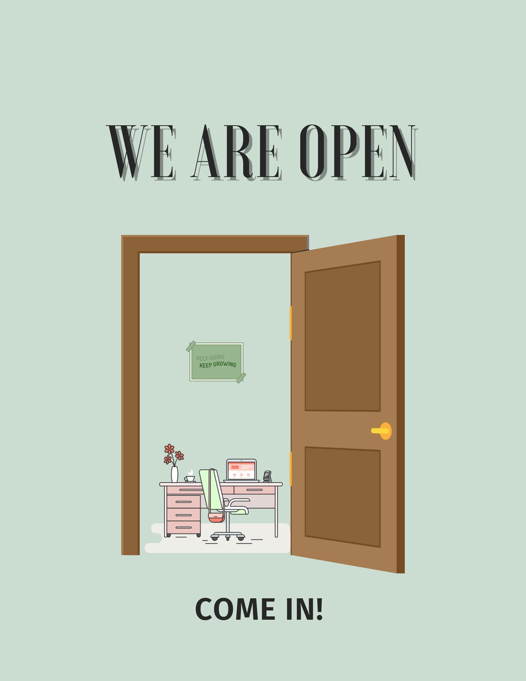 We Are Open Door Sign | We Are Closed Door Sign | Office Door Sign ...