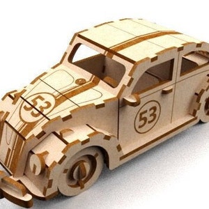 Corte a laser VW Herby Beatle