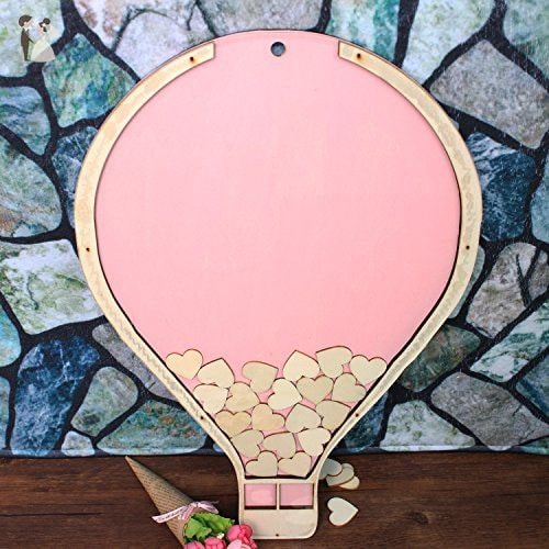 Wedding Guestbook, Hot Air Balloon Guest Book, Alternative Guestbook
