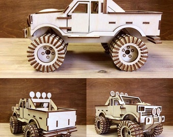 Layout Of A Monster Truck laser cut, dxf and cdr file download