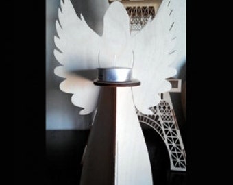 Angle candle stick holder - Candle stick holder - Laser cut - Digital file - Laser cut file - CDR file