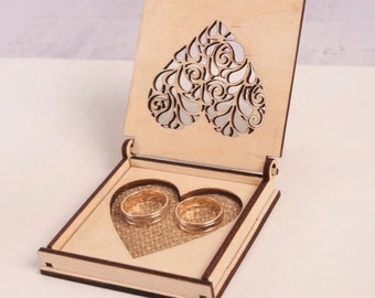 Ring Box Laser Cut Files – CDR & DXF, 3mm Digital Download