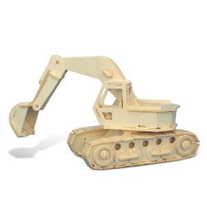 Escavatore – Puzzle 3D cdr e file dxf da scaricare-(Nessuna istruzione facile da montare)