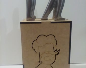 Knife stand Laser cut file