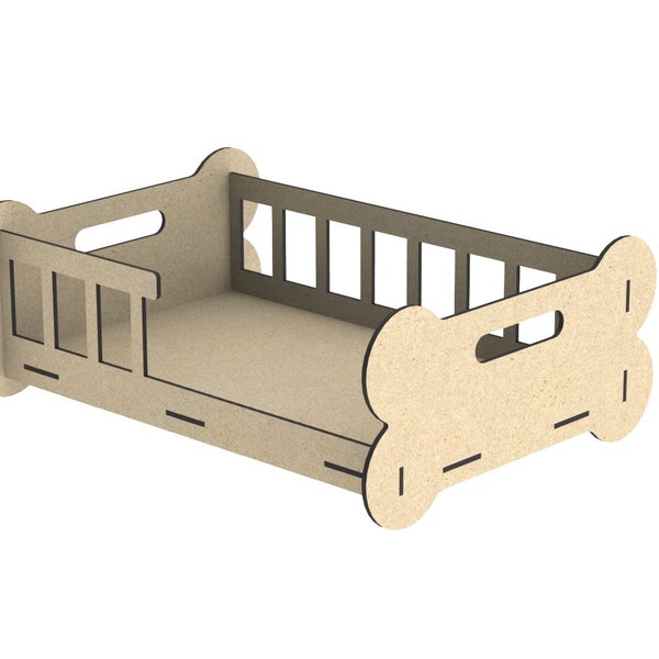 Design bed dog cnc cut wood dxf and cdr file download