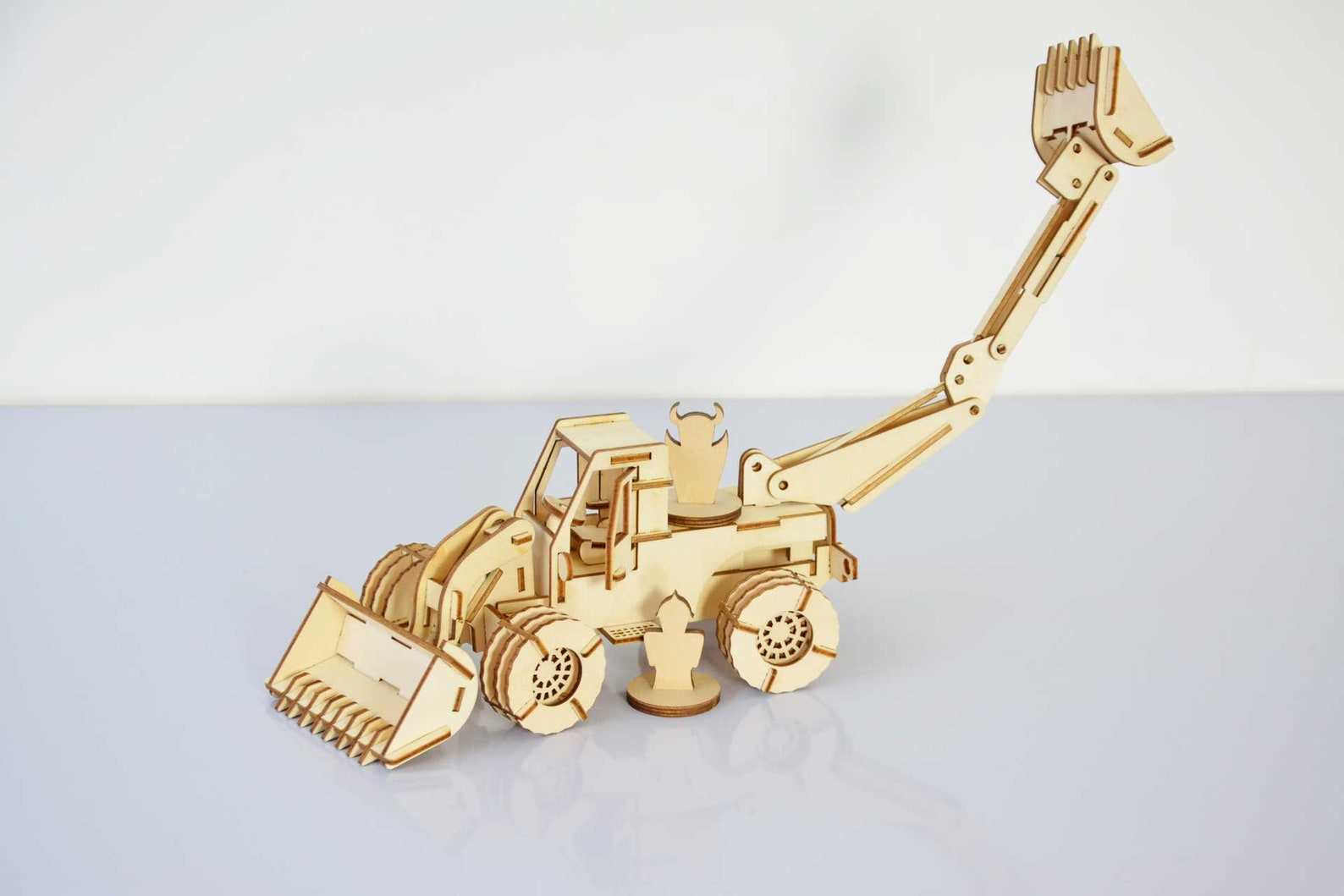 Laser Cut Backhoe 3D Puzzle CDR, DXF, SVG File Download - Etsy