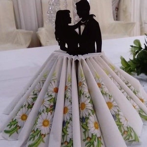 Hochzeit, Serviettenhalter, Paar, Schönes Design, Besonderer Tag, DIY, Kreativ, Digitale Dateien