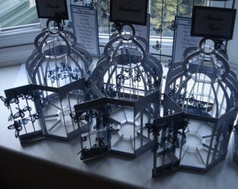 Jaula de pájaros - Jaula de pájaros de madera - Archivo digital - Archivo cortado por láser - Corte láser - Rompecabezas - Decoración del hogar