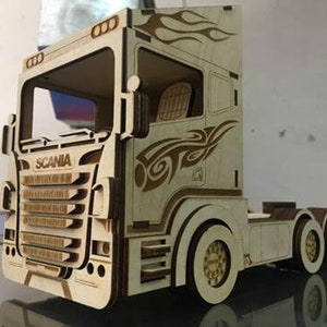 Laser Cut Scania R580 3D Puzzle Vektor DXF und CDR Datei download