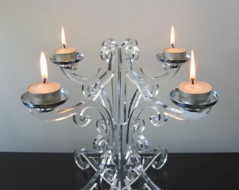 Candle holder Perspex - Candle stick holder - Digital file - Laser cut file