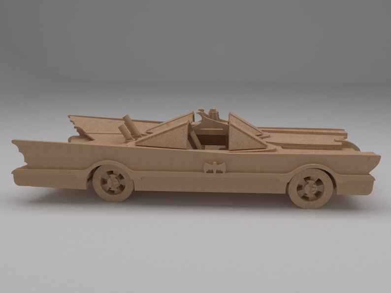 Batmobile Car - Laser Cut Files DXF CDR Vector Plans, Files Instant ...