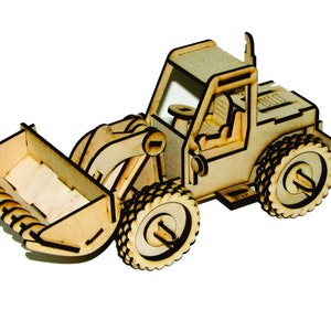 Holzeimer JCB Kit Laser Cut File, pdf, cdr Datei Version 16