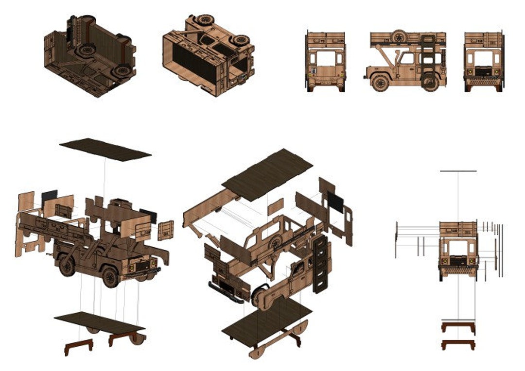 Randge Rover Dxf an Cdr File Download - Etsy