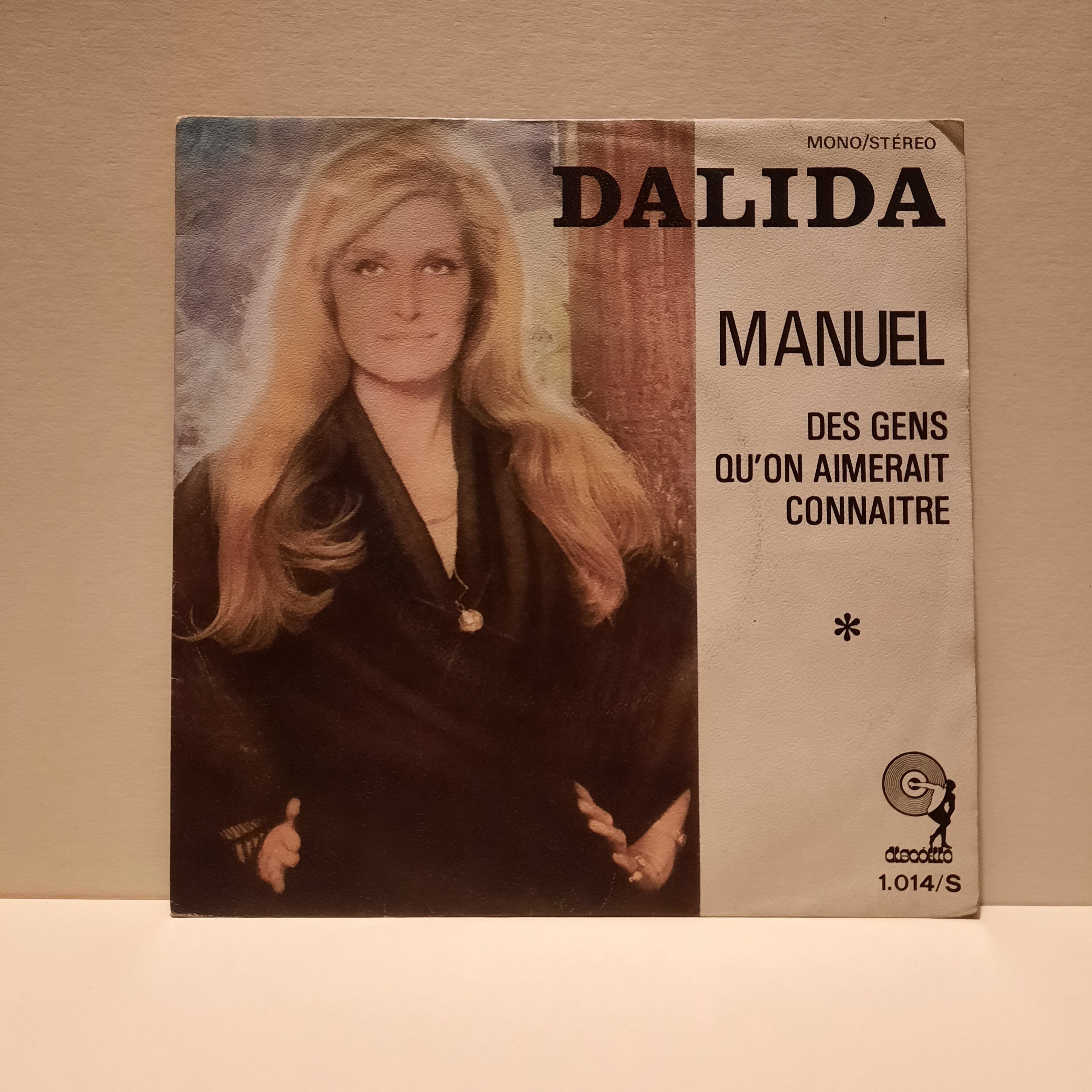 Dalida Vinyl Record | Dalida - Manuel 7"Record Vintage Vinyl | Seventies Pop Classic | Retro Covers | Discoófilo 1.014/S Portugal