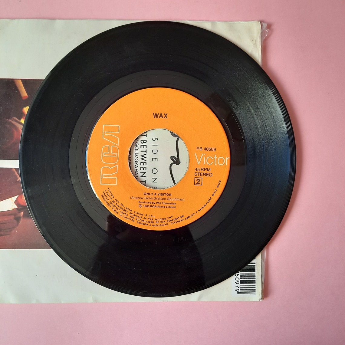 Wax – Right Between The Eyes 1986 | Vintage  7" Record Vinyl  | Eighties Classic | Retro Covers | RCA – PB40509, foto 3 di 4