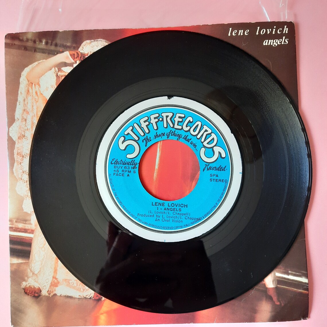 Lene Lovich – Angels 1980 | Vintage 7" Record Vinyl  | Eighties Classic | Retro Covers |, foto 4 di 4