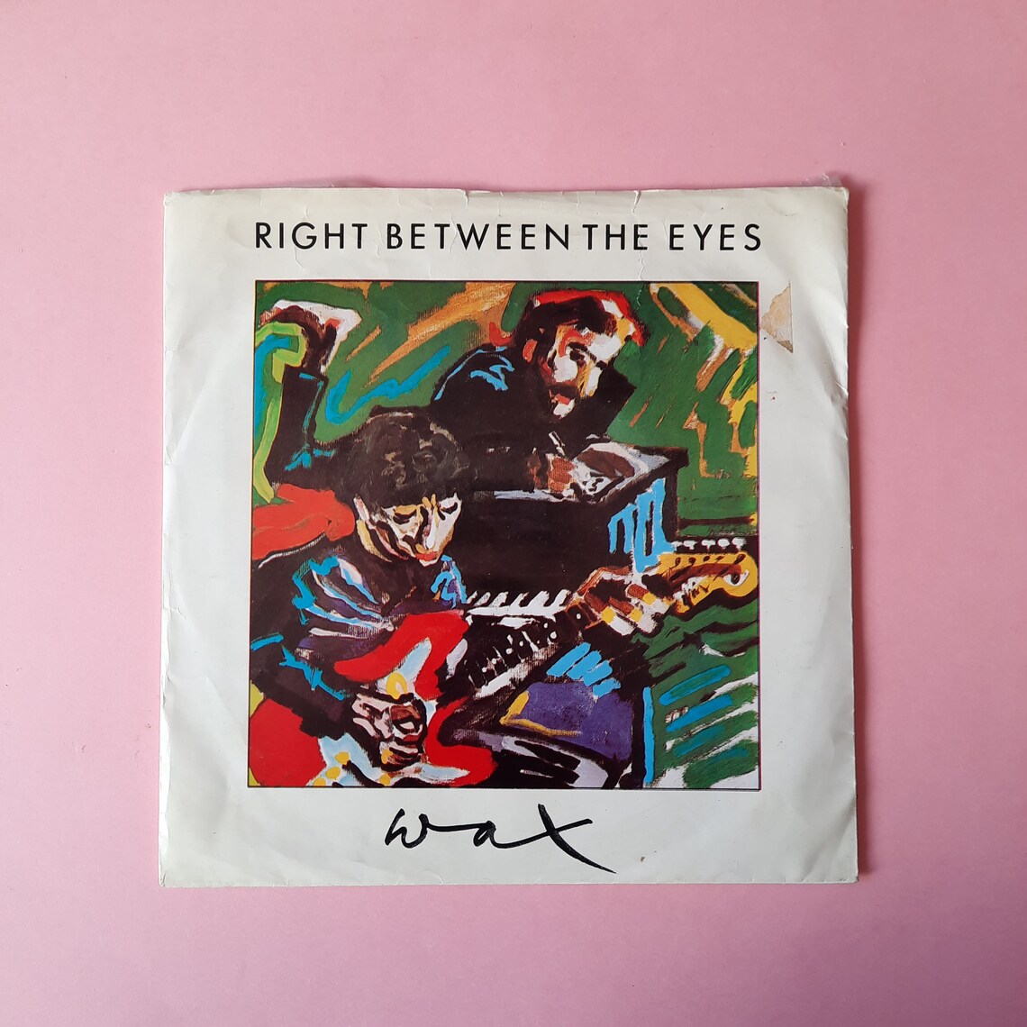 Wax – Right Between The Eyes 1986 | Vintage  7" Record Vinyl  | Eighties Classic | Retro Covers | RCA – PB40509, foto 1 di 4