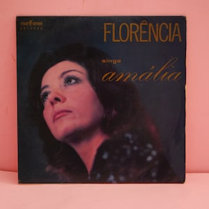 Vinyl 7" record Florencia sing Amália Fado Portugal Collectible Record, Portuguese Fado Lisbon