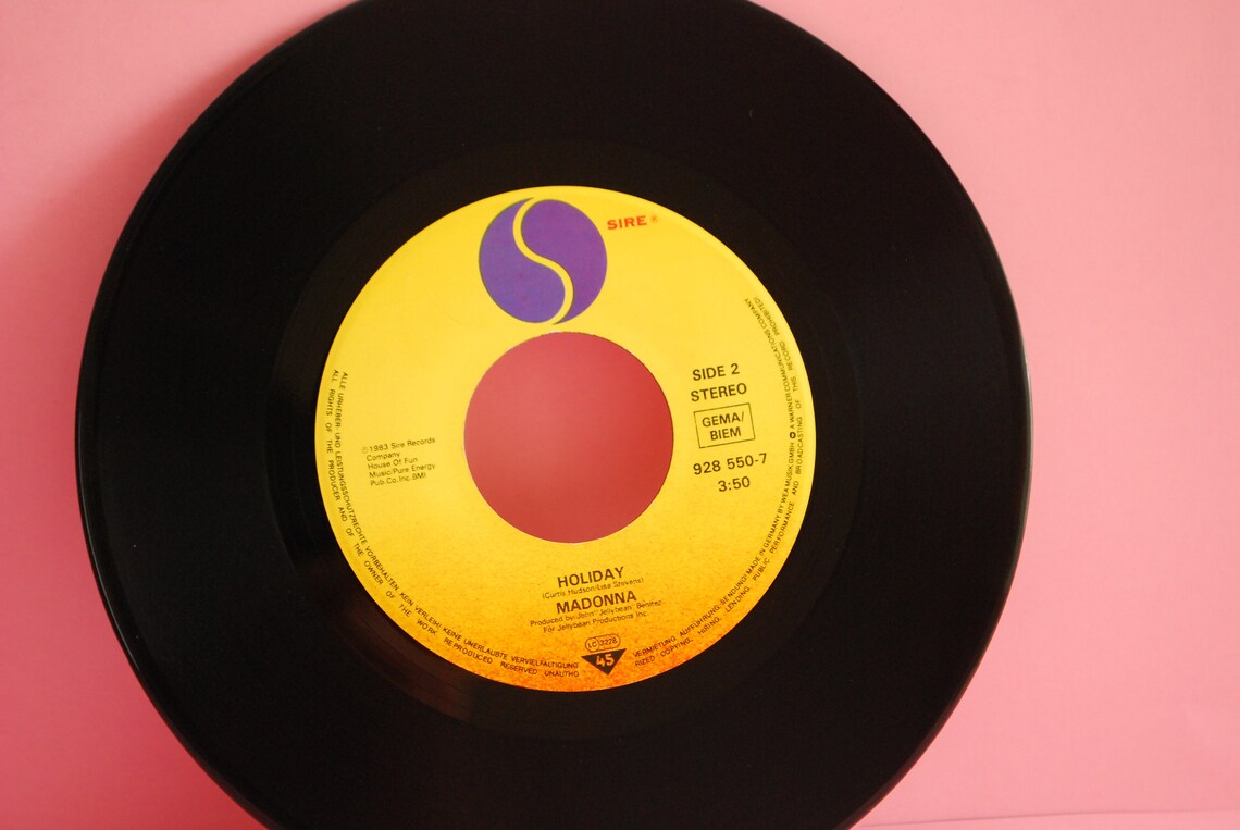 Madonna – True Blue (Remix/Edit) | Vintage 7" Record Vinyl | Eighties Classic | Retro Covers |, foto 4 di 4