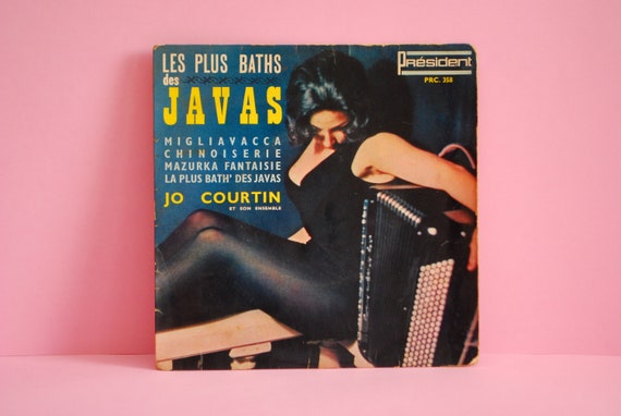 Jo Courtin Et Son Ensemble - Les Plus Baths Des Javas | Vinyl, 7", 45 RPM | Sixties ?? retro | **Warped record**