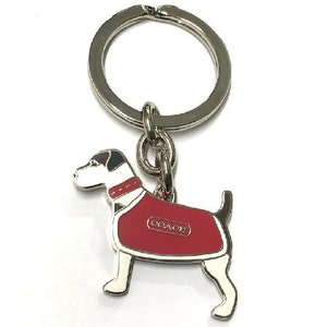 Coach clearance dachshund keychain