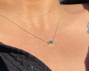 14K Gold Plated Enamel Clover Necklace