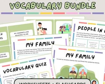 A1 My Family & Friends Bundle | ESL EFL Worksheets, Speaking, Flashcards