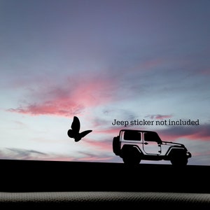Butterfly easter egg vehicle decal