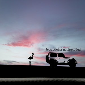 Flamingo easter egg vehicle decal