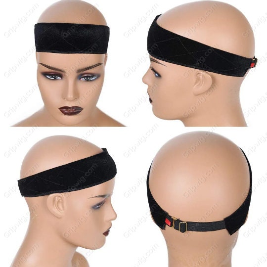Wig Grip Headbands For Women Edge Saver Wig Headband Wig Bands No Slip  Velvet Wig Grip Elastic Stretched 2 Pieces Wig Head Bands With 2 Pieces Wig  Caps Hair Wig Nets Stretch Mesh
