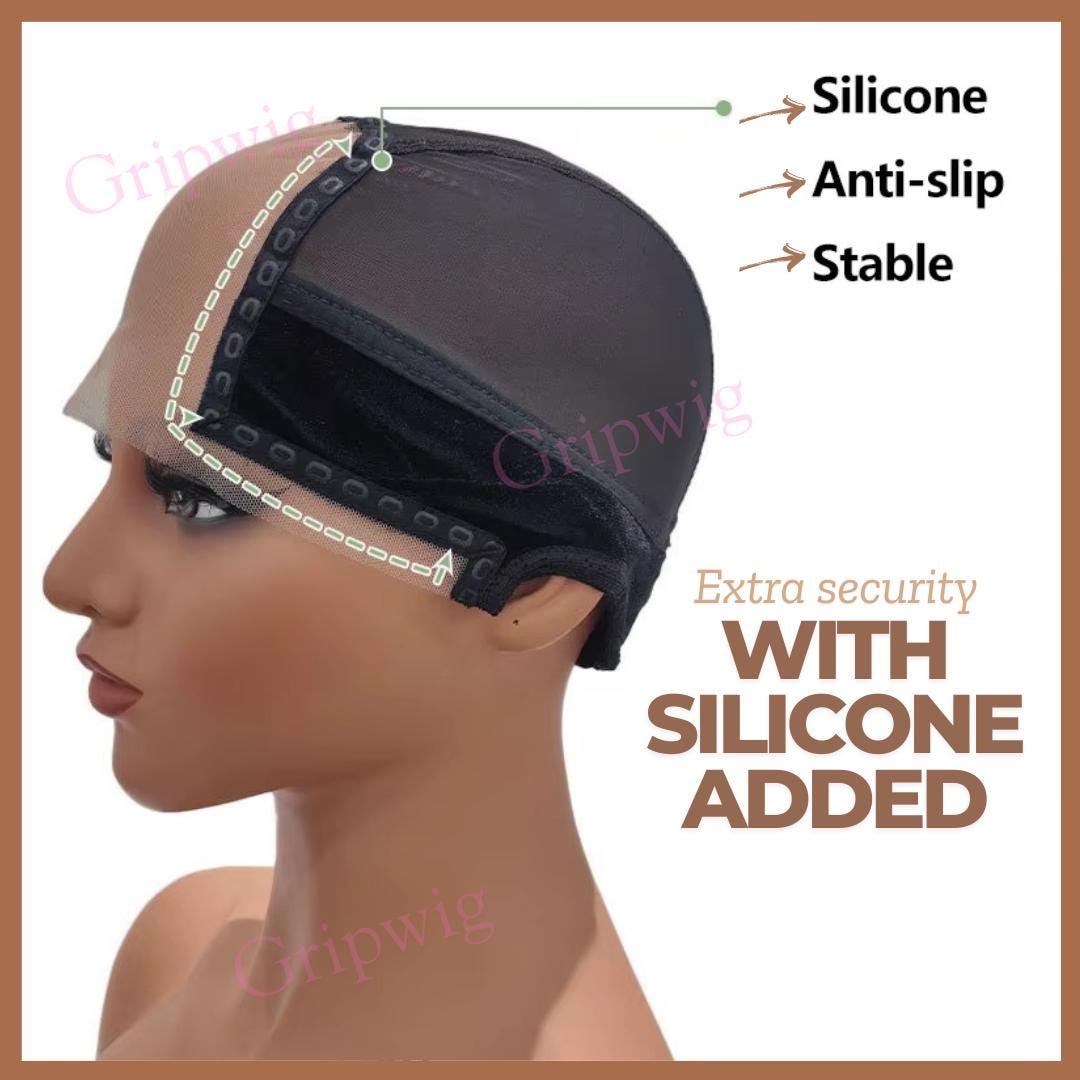 Perücken-Griffkappe Für Damen – Transparente Spitze, Mit Wimpern & Kamm, Verstellbar Für Kopfumfang 55,9–61 Cm
