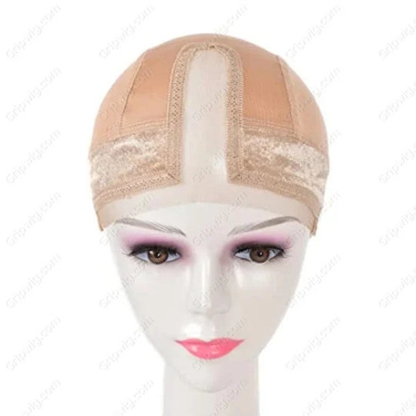 Lace Wig Grip Cap | Silk Cap with Built In Velcro Headband | Non Slip Wig Gripper for Keeping Lace Front In Place | No Clips Combs or Glue