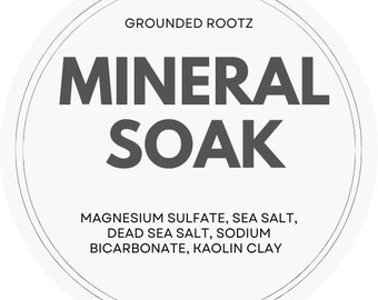 Organic Pure Mineral soak ( comes in a clear 16 oz heavy-duty bag)