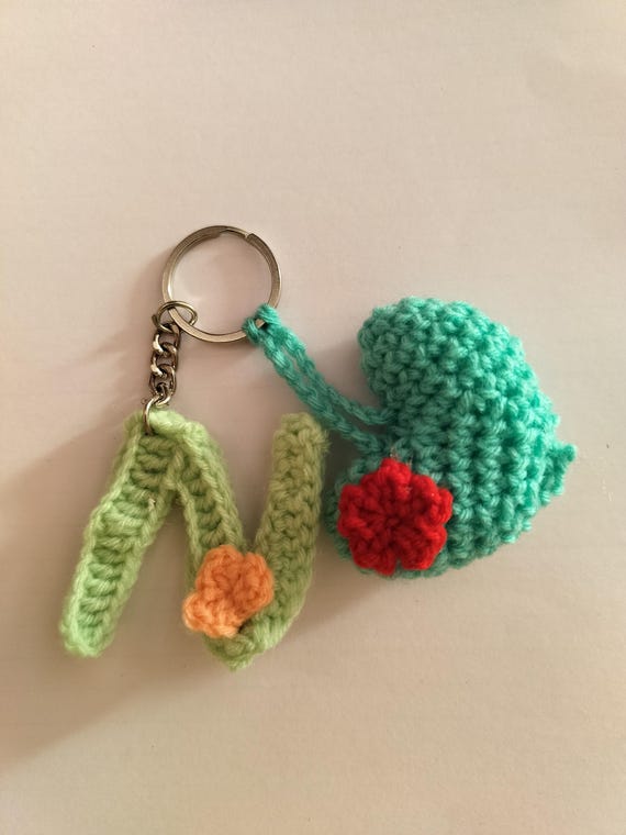 Hand Crafted Crochet Amigurumi Letters Keychains Bagcharms for
