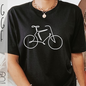 Fahrrad [SVG, PNG, DXF, shirt svg, Fahrrad svg, Sport svg, Fahrradfahrer, Ingenieur Geschenk, minimalistisch, line art, Schnittdatei cricut]