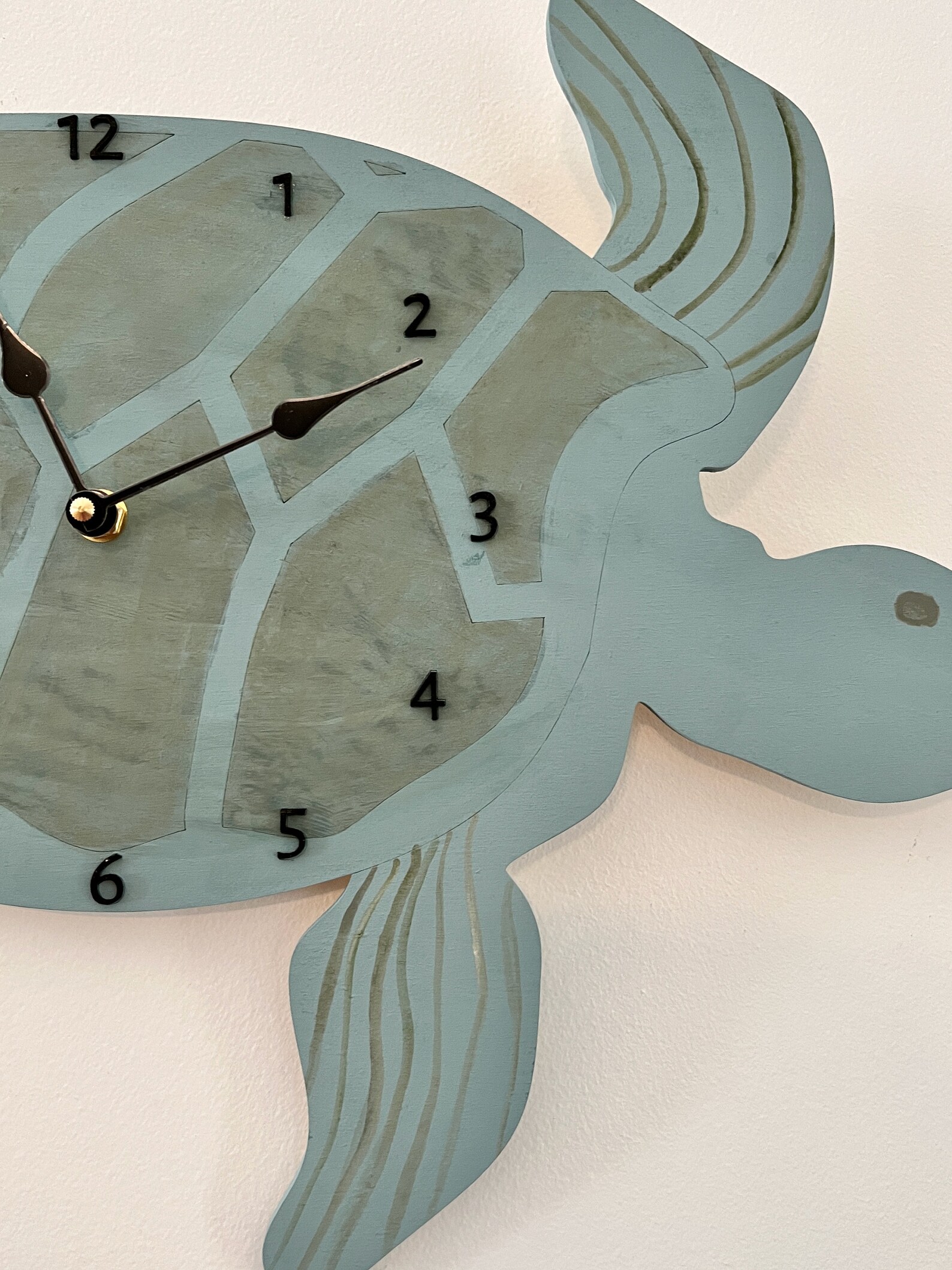 Sea Turtle Wooden Wall Clock Nautical Beachy Home Decor Etsy