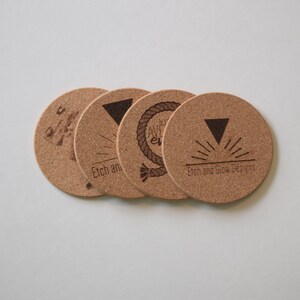 Custom Engraved Cork Coasters