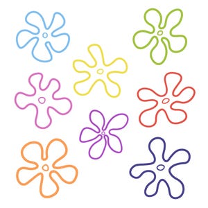 Bikini Bottom Flowers Clipart - Natychmiastowe pobranie cyfrowe | Dołączone pliki SVG, PNG i JPG
