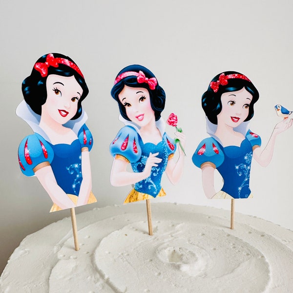 Snow White toppers/Snow White party decorations/Snow White party decor/Disney's Snow White Cupcake/Cupcake Topper Snow White/Princess Disney