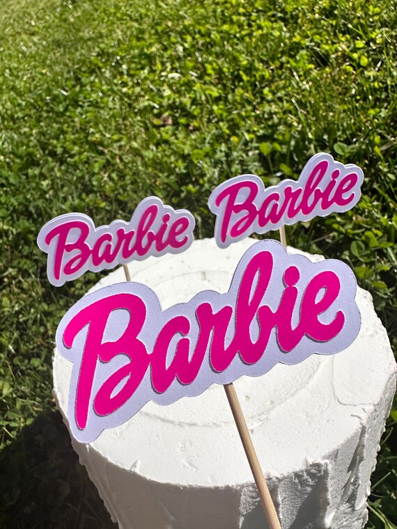 Birthday Party Cupcake Topper, Cupcake Topper, Party Decor Topper, Barbie Themed, Barbie Inspired