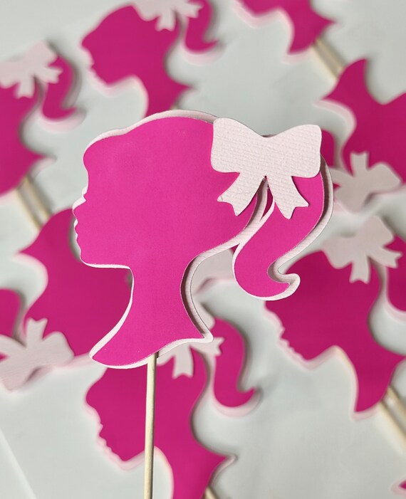 12CT, Birthday Party Cupcake Topper, Cupcake Topper, Party Decor Topper, Barbie Themed, Barbie Inspired