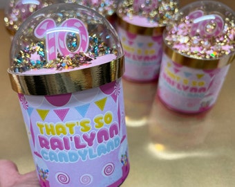 Decorazioni per feste CandyLand, Pringles personalizzate, Compleanno Candy Land, Decorazione Shaker Pringles, Pringles CandyLand, Lattina Pringles, Bomboniere da 6 ct