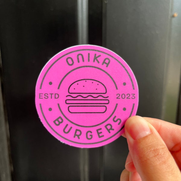 Onika Burgers Vinyl Matte Sticker