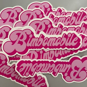 BIMBOMOBILE 5 inch matte vinyl sticker