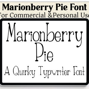 Police Marionberry Pie | Police Goodnotes Planner | Utilisation commerciale | Polices pour agendas numériques | Police manuscrite | Jolie police Serif