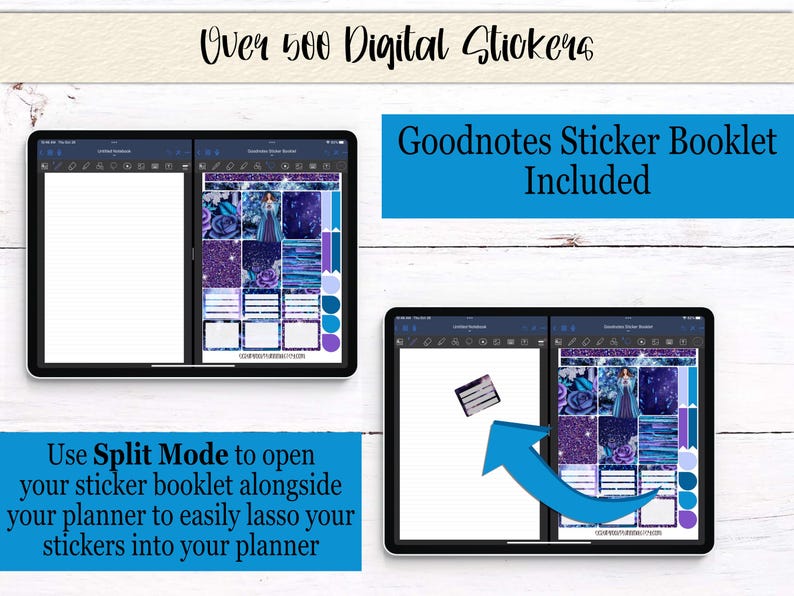 Dark Mode Witchy Digital Planner Stickers | 500+ Goodnotes & PNG Files ...